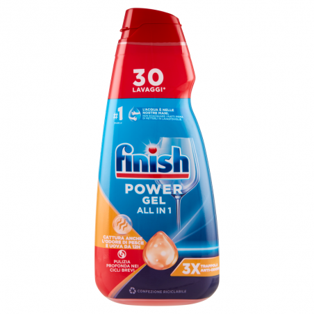 Finish Power Żel do Zmywarek 30 cykli 600ml