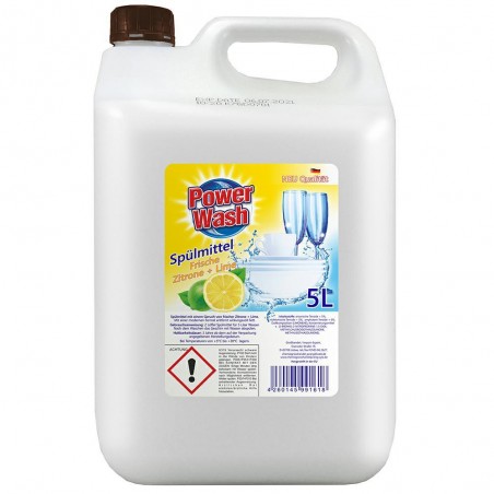 Power Wash Płyn do Mycia Naczyń Cytryna 5l