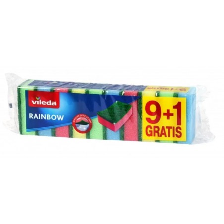 Vileda Rainbow Zmywaki Kuchenne 10 sztuk