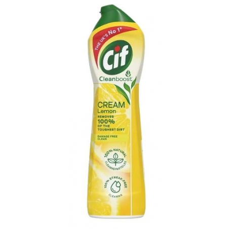 Cif Cleanboost Mleczko Czyszczące Lemon 500ml