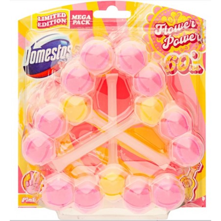 Domestos Flower Power Zawieszki do WC Pink Groove 3 sztuki
