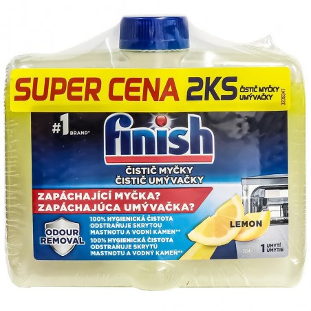 Finish Cytrynowy Czyścik do Zmywarki 2x250ml