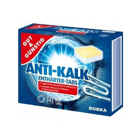 Gut&Gunstig Anti-Kalk Tabletki Odkamieniające do Pralki 60 sztuk