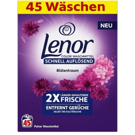Lenor Color Proszek do Prania Blutentraum 2,475kg