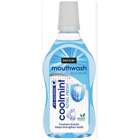 Sence Cool Mint Płyn do Płukania Ust bez Alkoholu Fluoride 500ml