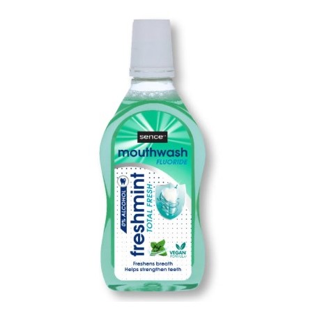 Sence Fresh Mint Płyn do Płukania Ust bez Alkoholu Fluoride 500ml