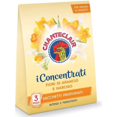 Chante Clair Saszetka Zapachowa Kwiat Pomarańczy Narcyz 3 sztuki