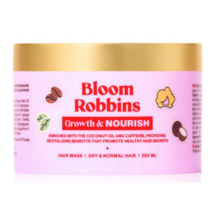 Bloom Robbins Growth & Nourish Maska do Włosów Suchych i Normalnych 250 ml