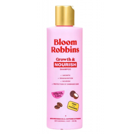 Bloom Robbins Growth & Nourish Szampon do Włosów Suchych i Normalnych 250 ml