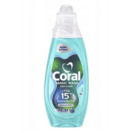 Coral Magic Wash Quick&Care Płyn do Prania do Uniwersalny 840ml