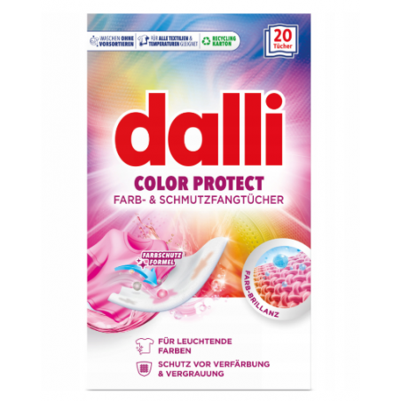 Dalli Color Protect Chusteczki Zapobiegające Farbowaniu 20 sztuk