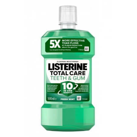 Listerine Total Care Teeth & Gum Fresh Mint Płyn do Płukania Jamy Ustnej 500 ml