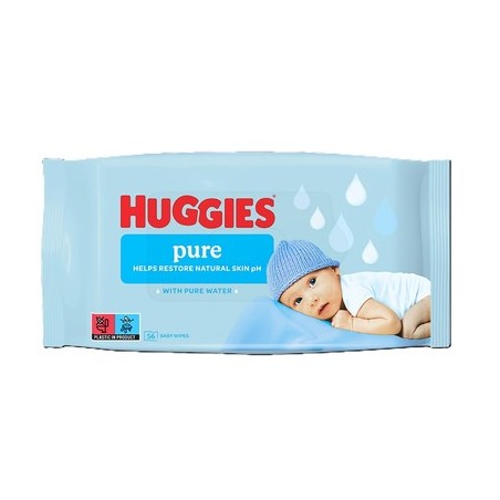 Huggies Pure Chusteczki Nawilżane 56 sztuk