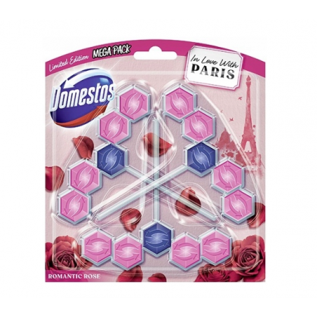 Domestos In Love With Paris Zawieszki do WC Romantic Rose 3 sztuki