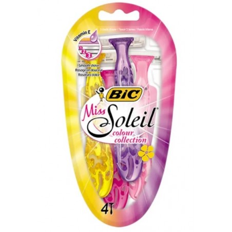 Bic Miss Soleil Maszynki Jednorazowe Vit E 4 sztuki