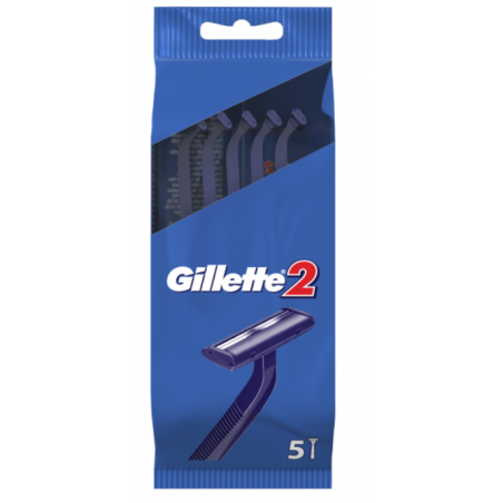 Gillette 2 Jednorazowe Maszynki do Golenia 5 sztuk