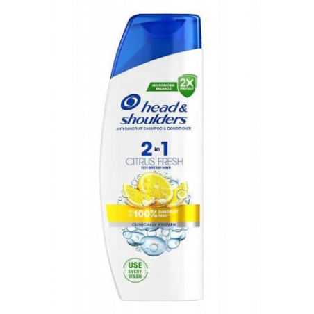 Head&Shoulders Citrus Fresh Szampon Przeciwłupieżowy 2w1 330ml