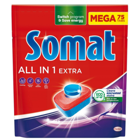 Somat Extra Kapsułki do Zmywarki 75 sztuk