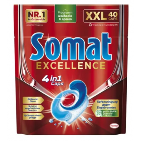Somat Excellence Kapsułki do Zmywarki 4w1 40sztuk