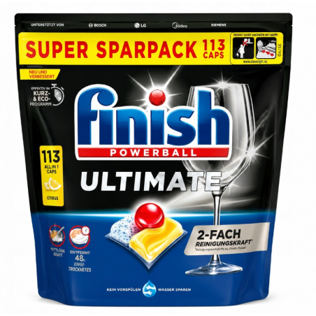 Finish Powerball Ultimate Kapsułki do Zmywarki 113szt