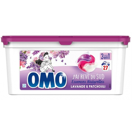 Omo Kapsułki do Prania 3w1 Lawenda Paczuli 27 sztuk