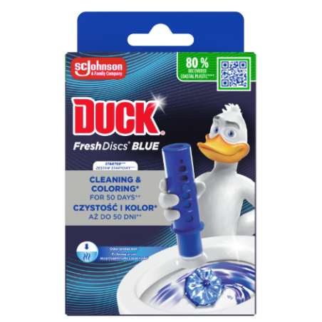 Duck Fresh Discs Blue Krążki Żelowe do WC Starter 6 sztuk 35ml