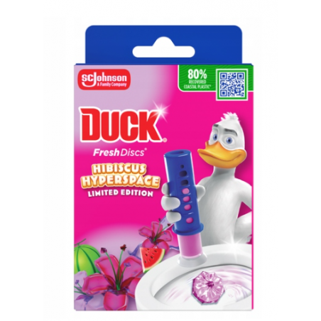 Duck Fresh Discs Hibiscus Krążki Żelowe do WC Starter 6 sztuk 35ml