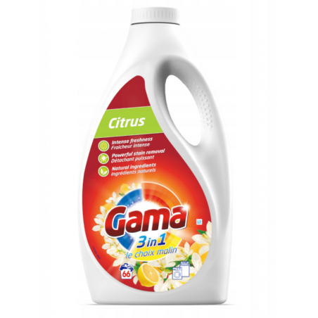 Gama Citrus Żel do Prania 3w1 3l