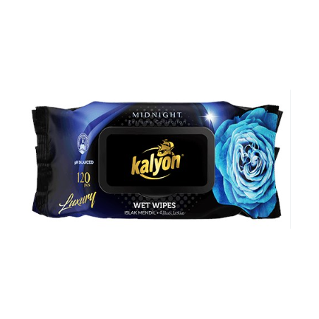 Kalyon Midnight Chusteczki Nawilżane Luxury 120 sztuk