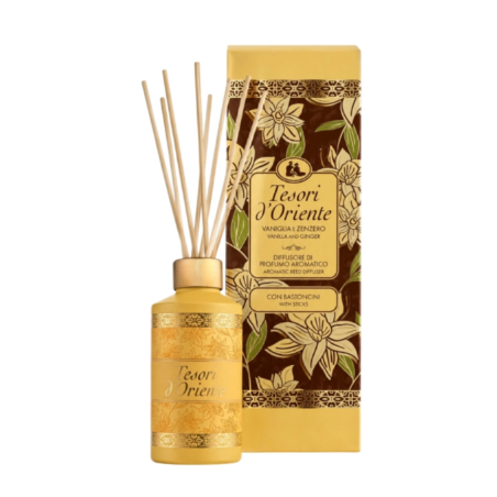 Tesori d'Oriente Patyczki Zapachowe Wanilia Imbir 200ml