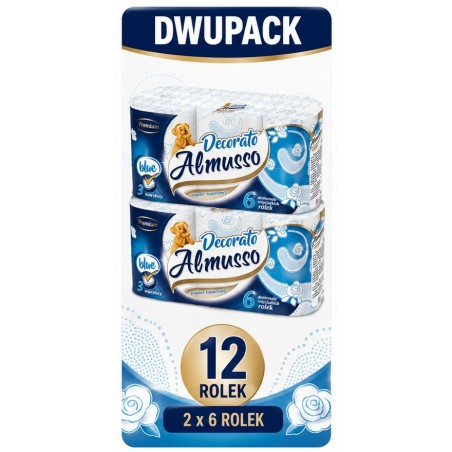 ZESTAW 2 X Almusso Decorato Papier Toaletowy Premium 6 Rolek 22M 3WARS.