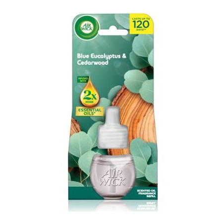 Air Wick Wkład do Elektrycznego Odświeżacza Powietrza Eukaliptus Drzewo Cedrowe 19ml
