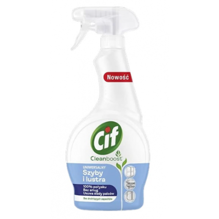 Cif Cleanboost Szyby i Lustra Spray 500ml