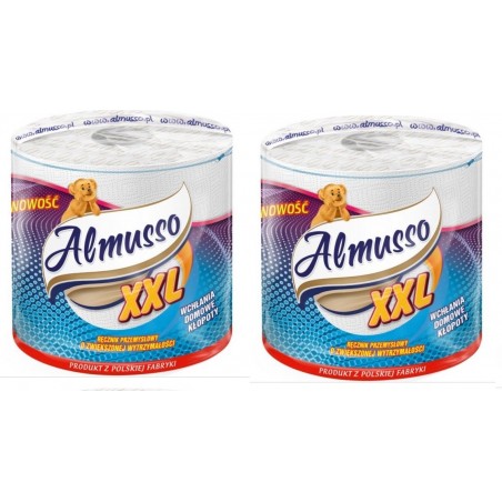 ZESTAW 2 x Almusso XXL Ręcznik Papierowy 1 Rolka 80M 2WARS.
