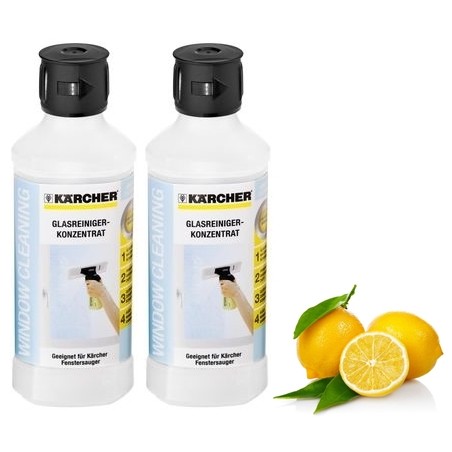 Zestaw 2 x Karcher RM 500 Koncentrat do Mycia Szkła 500ml