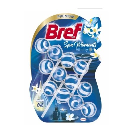 Bref Spa Moments Zawieszka do WC Vitality 3x50g