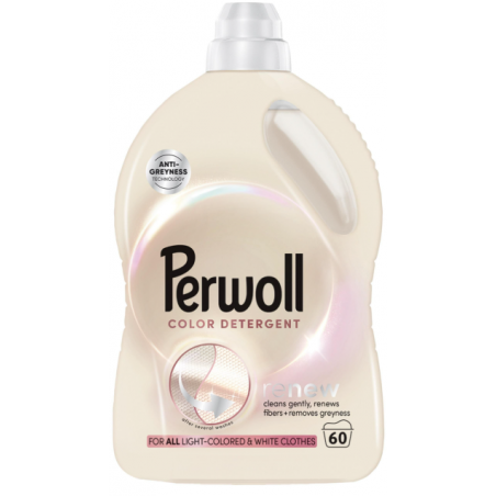 Perwoll Renew Płyn do Prania Białych i Jasnych Tkanin 3l