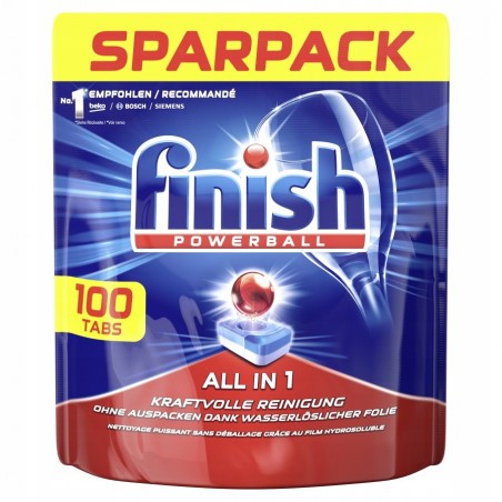 FINISH ALL IN 1 Tabletki do Zmywarki 100szt XXL DE