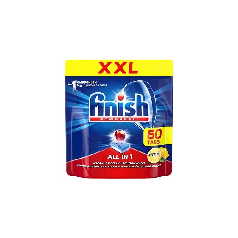 FINISH CITRUS Tabletki do Zmywarki 60szt XXL DE