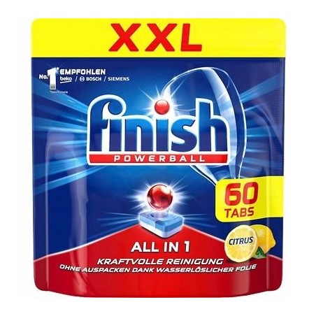FINISH CITRUS Tabletki do Zmywarki 60szt XXL DE