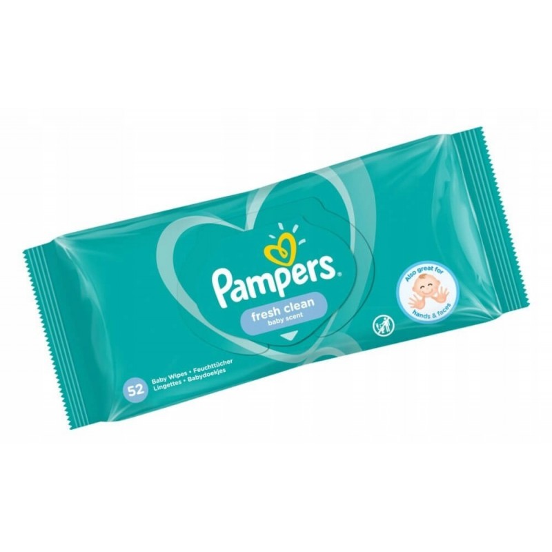 Pampers Fresh Clean Chusteczki Nawilżane 52szt