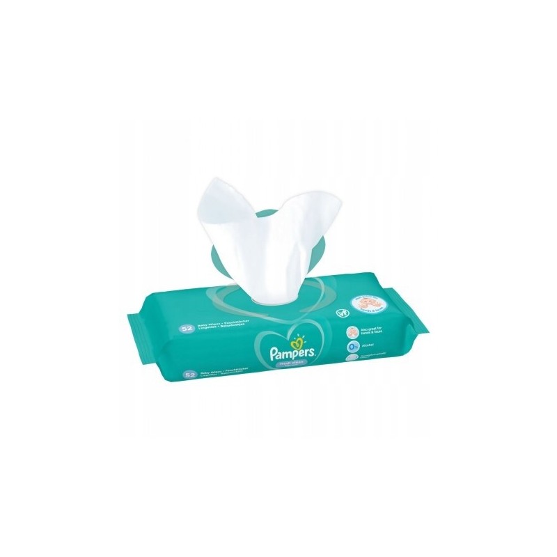 Pampers Fresh Clean Chusteczki Nawilżane 52szt