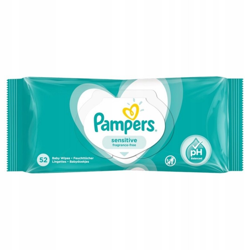 Pampers Sensitive Chusteczki Nawilżane 52szt