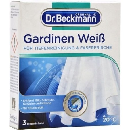 Dr. Beckmann Gardinen Weiss Sól do Firan 3x40g