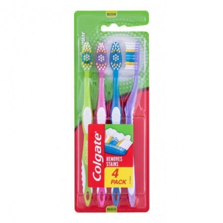Colgate Premier Clean Szczoteczki do Zębów Medium 4 sztuki